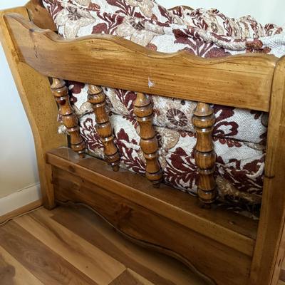 Solid Oak Framed Couch