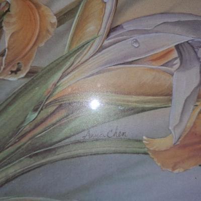 YELLOW IRIS PICTURE AND OTHER HOME DECOR