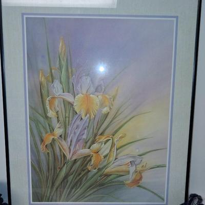 YELLOW IRIS PICTURE AND OTHER HOME DECOR
