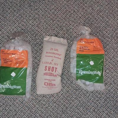 12 G POWER PISTON WADS AND 25 LB WESTERN SHOT