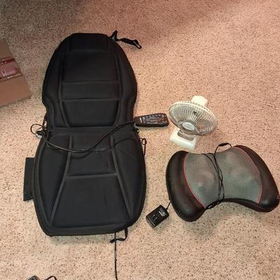 SMALL FAN, BACK AND NECK MASSAGER