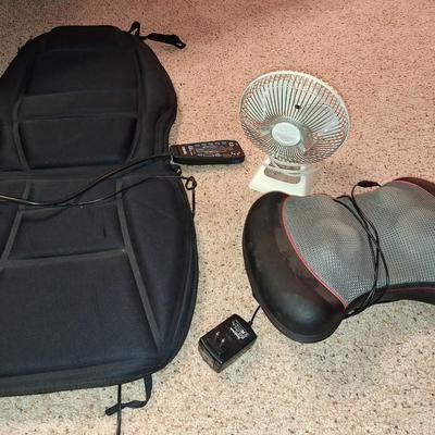 SMALL FAN, BACK AND NECK MASSAGER