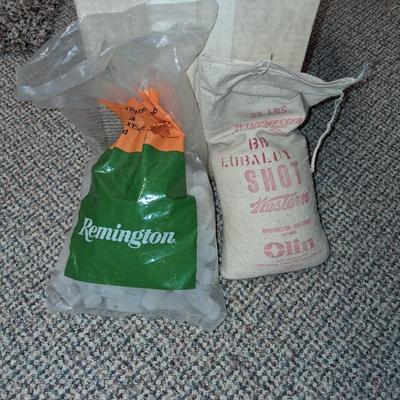 POWER PISTON WADS AND A BAG OF LEAD