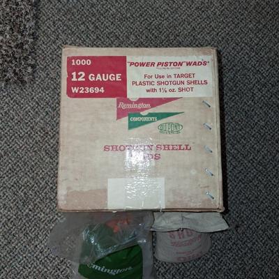 POWER PISTON WADS AND A BAG OF LEAD