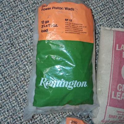 POWER PISTON WADS AND 25 LB OF LEAD
