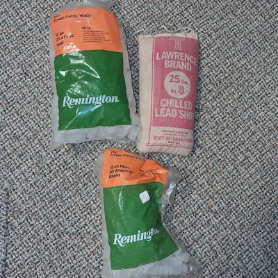 POWER PISTON WADS AND 25 LB OF LEAD