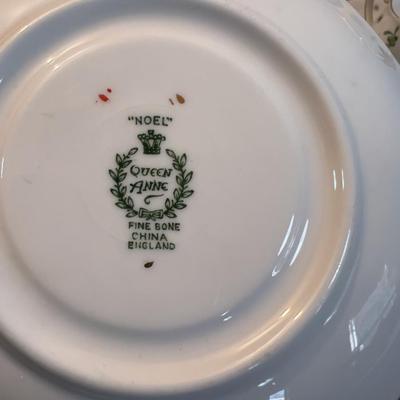 Fine Bone China by Queen Ann Pattern NOEL 