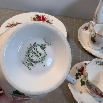 Fine Bone China by Queen Ann Pattern NOEL 