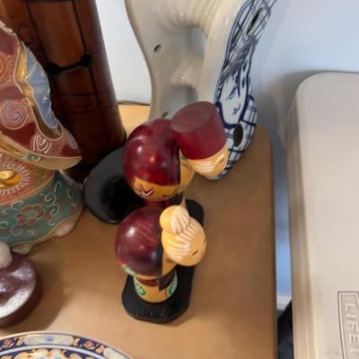 Large Selection of Asian Pottery / Ceramics, figurines and plate