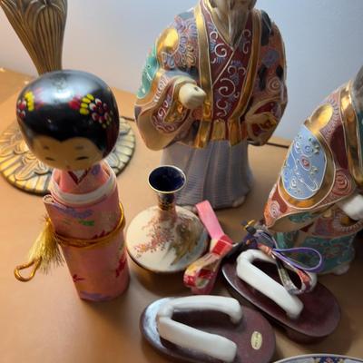 Large Selection of Asian Pottery / Ceramics, figurines and plate