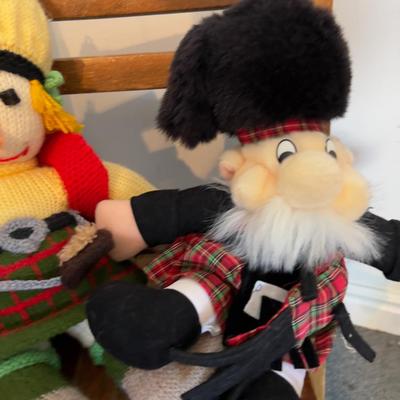 Small Folding Chair for child with Dolls on it. 