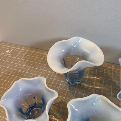 Duncan Miller Canterbury Blue Opalescent (8 ) Pieces, Including 