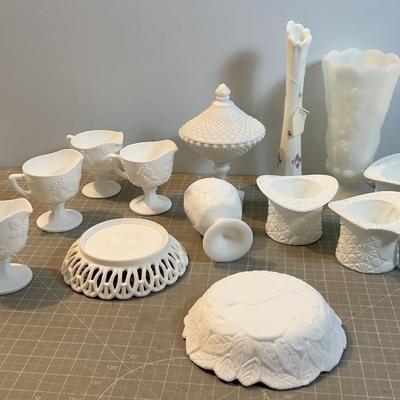 Milk Glass Collection 
