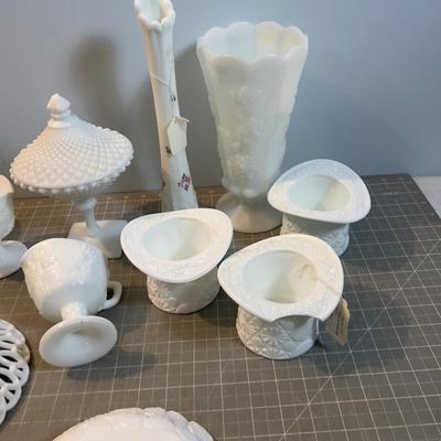 Milk Glass Collection 