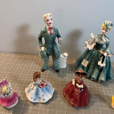 6  Figurines Gloss Finish all from Japan