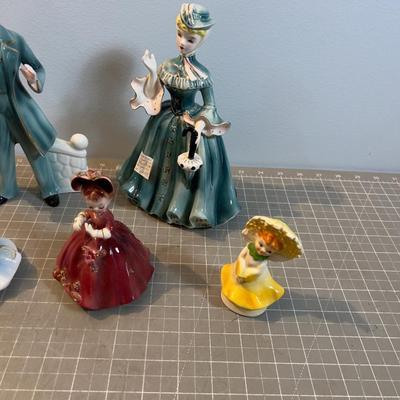 6  Figurines Gloss Finish all from Japan