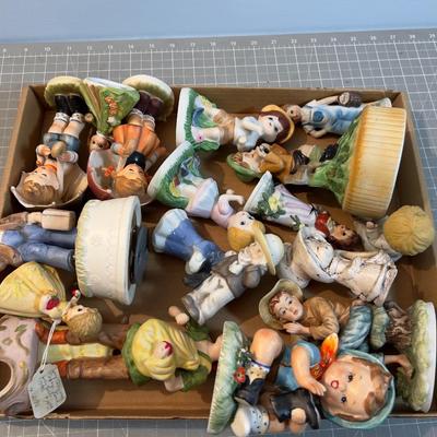 Huge Tray of Japanese Figurines from 60's & 70's 