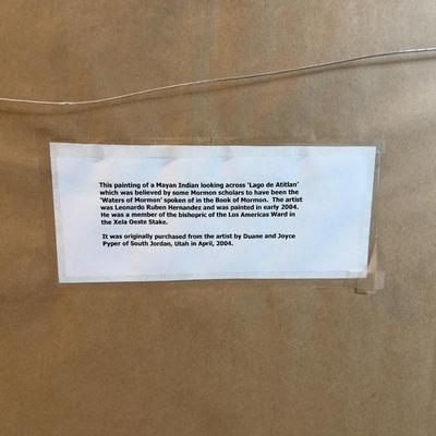 Acrylic on Canvas Myan Boy 