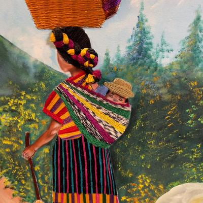Guatemalan Mixed Media, Woman with Child