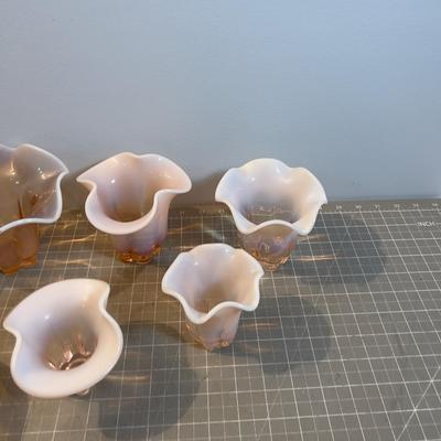 Duncan Miller Canterbury Pink Opalescent (7) Pieces