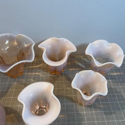 Duncan Miller Canterbury Pink Opalescent (7) Pieces