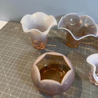 Duncan Miller Canterbury Pink Opalescent (7) Pieces