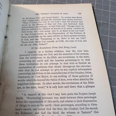 The Mormon Doctrine of Deity Dated 1903 