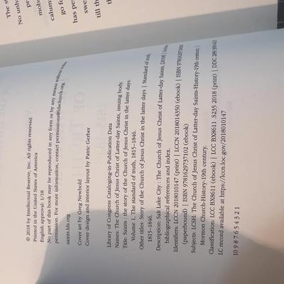 3 Volume Set Titled SAINTS - LDS History Books