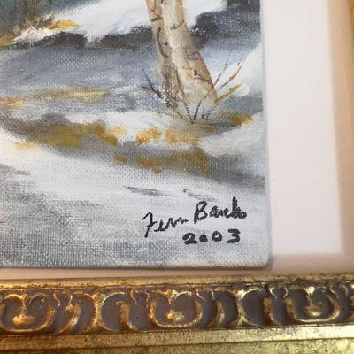 Original Acrylic on Board Dated 2003 By Fern Banks 