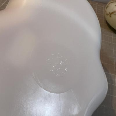 4 Pieces of Milk Glass  