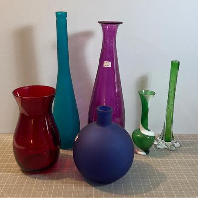 6 Pieces of Glasses Colored 