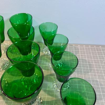Awesome Green Glass Burwick or Boppie Emerald