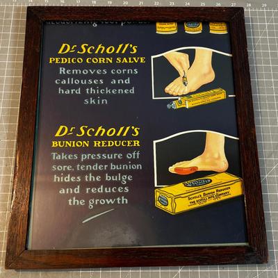 Dr. Scholl's Framed AD 