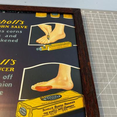 Dr. Scholl's Framed AD 