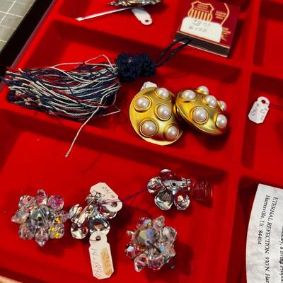 Collectibles with Glass Case - Jewelry and Nic Knack's. 