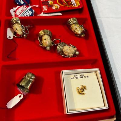 Collectibles with Glass Case - Jewelry and Nic Knack's. 