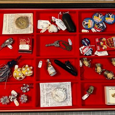 Collectibles with Glass Case - Jewelry and Nic Knack's. 