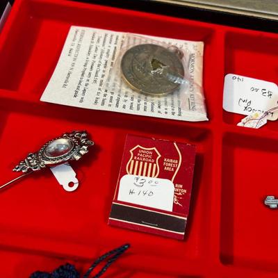 Collectibles with Glass Case - Jewelry and Nic Knack's. 