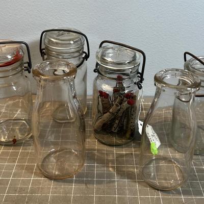 Cream Jugs and Small Jars - Old