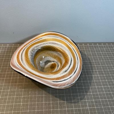 Hand Blown Glass HAT / Bowl 