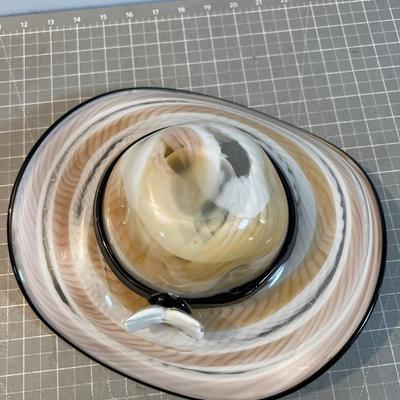 Hand Blown Glass HAT / Bowl 