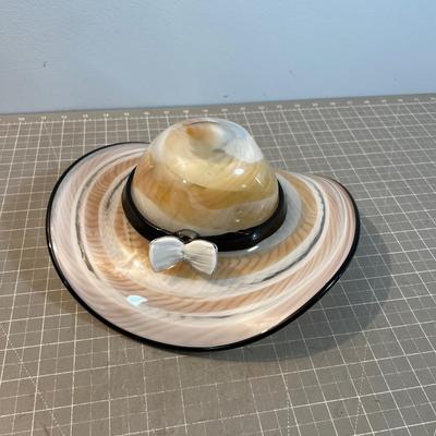 Hand Blown Glass HAT / Bowl 