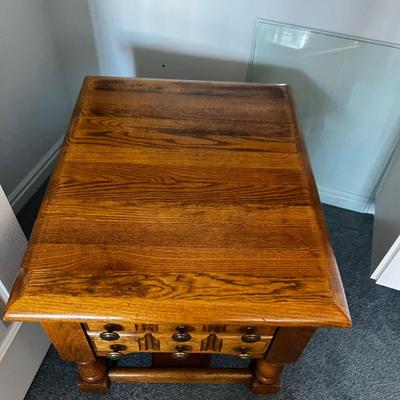 Fruit Wood Finish End Table 