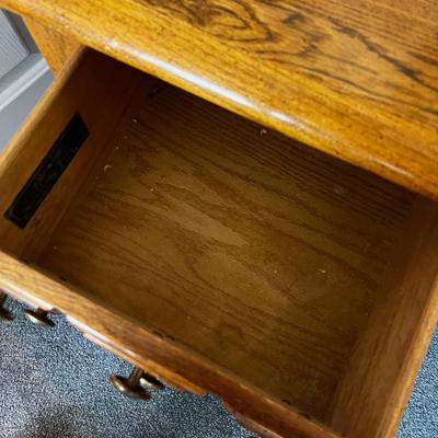 Fruit Wood Finish End Table 