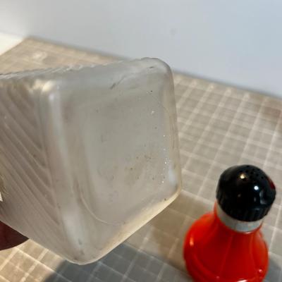 2 Shakers and a Canister - Orange & Frosted