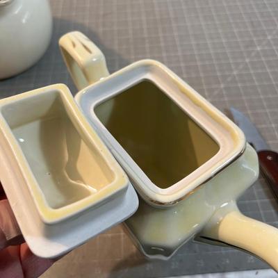 Autum Leaf Tea Pots & Ball Jug (2) 