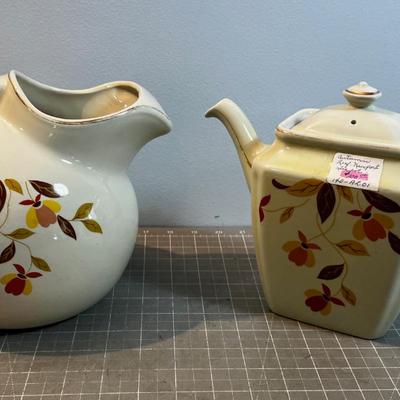 Autum Leaf Tea Pots & Ball Jug (2) 