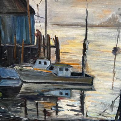 Josephine  Paine Painting Original Oil on Board Connecticut 