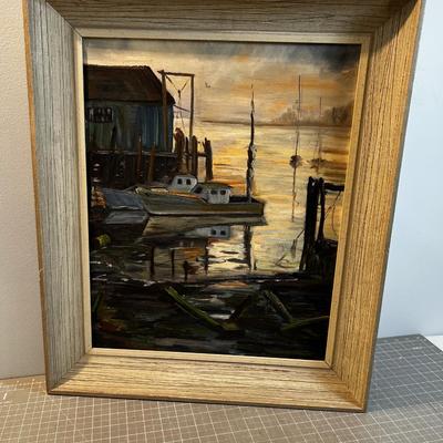 Josephine  Paine Painting Original Oil on Board Connecticut 