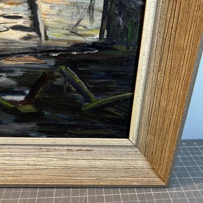 Josephine  Paine Painting Original Oil on Board Connecticut 